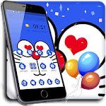 Blue Cat Cartoon Theme icon