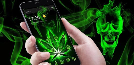 Weed Rasta Skull Theme PC screenshot