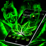Weed Rasta Skull Theme icon