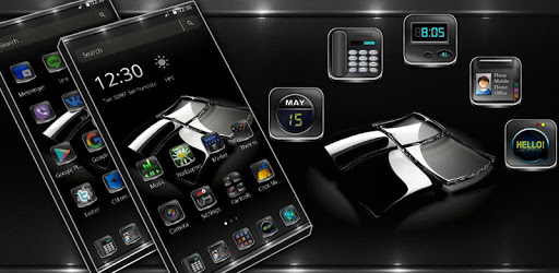 Reflector Black glass Theme PC screenshot Reflector Black glass Theme PC screenshot