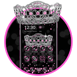 Sparkling Pink crown Theme for PC