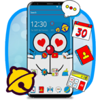 Blue Doremeow Cat  Theme icon