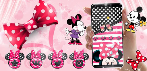 Pink White Black Micky Theme PC screenshot Pink White Black Micky Theme PC screenshot