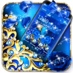 Blue Diamond Bow Theme icon