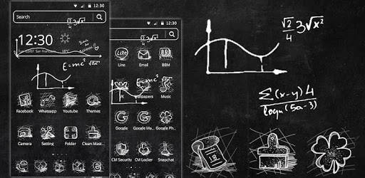 Blackboard Graffiti Theme PC screenshot