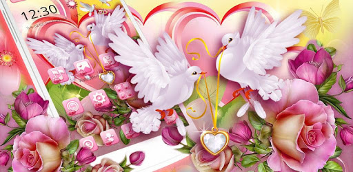 Lovely Rose Pigeon Theme PC screenshot Lovely Rose Pigeon Theme PC screenshot