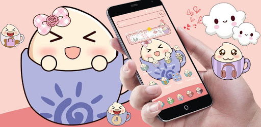 Cartoon adorable pink expression launcher PC screenshot