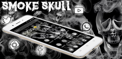 Smoke Skull Theme PC screenshot