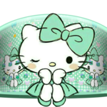 Mint Green Kitty Bowknot Theme icon