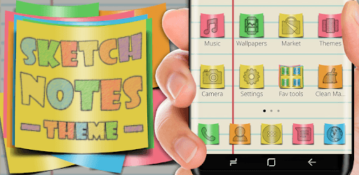 Sketch Notes Launcher Theme PC screenshot Sketch Notes Launcher Theme PC screenshot