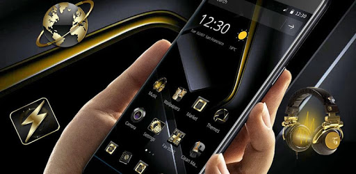 Gold Black Business Theme PC screenshot