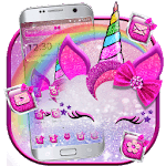 Girly Pink Unicorn Kitty Theme icon