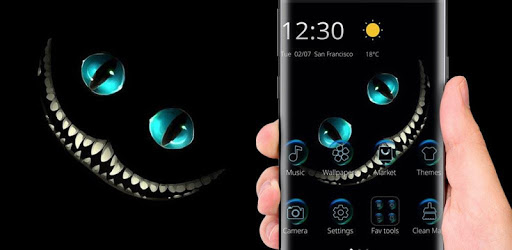 Night Cheshire Grin Kitty Devil Theme PC screenshot