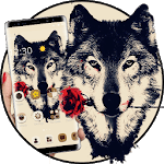 Tattoo Rose Romantic Wolf Theme for PC