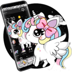 Glitter Galaxy Cute Rainbow Unicorn Theme icon