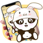 Yellow Cute Panda Bunny Theme icon