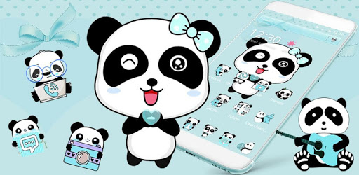 Blue Love Panda Theme PC screenshot Blue Love Panda Theme PC screenshot