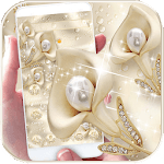Silk Gold Flower Theme icon