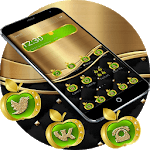 Gold Green Apple Theme for PC