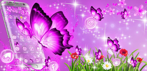 3D Neon Butterfly Kawaii Theme PC screenshot 3D Neon Butterfly Kawaii Theme PC screenshot