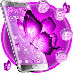 3D Neon Butterfly Kawaii Theme icon
