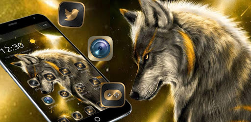 Golden Noble Wolf Theme PC screenshot Golden Noble Wolf Theme PC screenshot