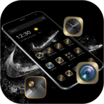 Black Gold Check Mark Theme icon