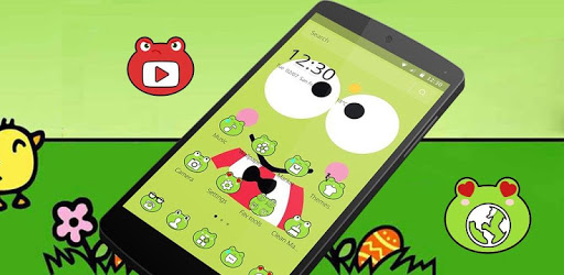 Cute Frog Big Eyes Anime Theme PC screenshot