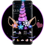 Night Star Unicorn Sparkling Theme icon