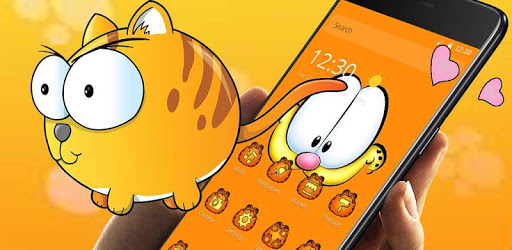Orange Cartoon Cute Lazy Cat Theme PC screenshot Orange Cartoon Cute Lazy Cat Theme PC screenshot