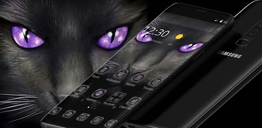 Black Evil Cat Dark Theme PC screenshot Black Evil Cat Dark Theme PC screenshot