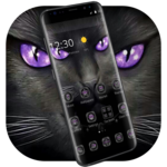 Black Evil Cat Dark Theme icon