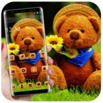 Cute Brown Stuffed Teddy Bear Theme icon