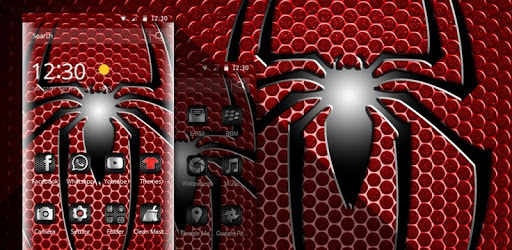 Red Metal Spider Hero Theme PC screenshot