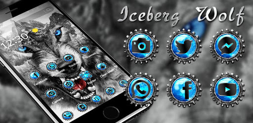 Iceberg Wolf Theme PC screenshot