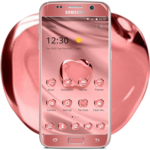 Rose Gold Color Crystal Apple Theme icon