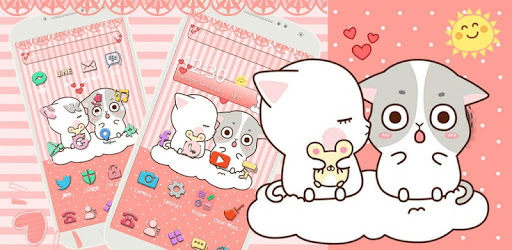 Pink Cute Kitty Lover Theme PC screenshot