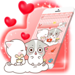 Pink Cute Kitty Lover Theme icon