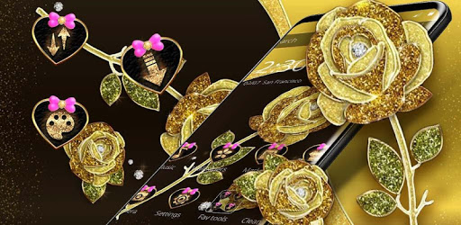 Gold Rose Luxury Black Business Theme PC screenshot Gold Rose Luxury Black Business Theme PC screenshot