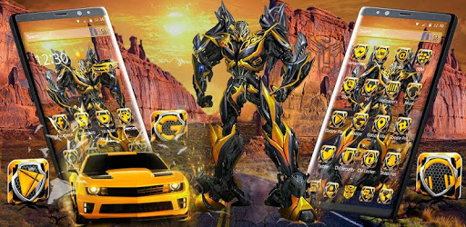 3D Yellow Transform Bee Robotic Battle Theme PC screenshot