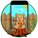 Cute Cartoon Teddy Bear 2D Theme icon