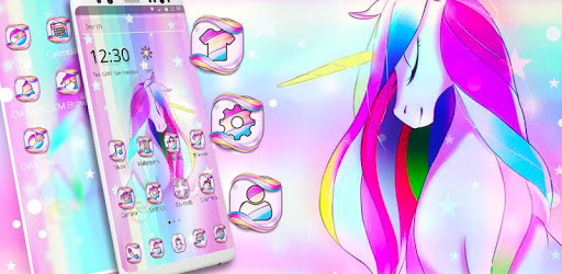 Cute Rainbow Unicorn Fantasy Theme PC screenshot