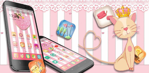 Pink Cute Lovely Cat Theme😸 PC screenshot