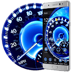 Car Speedometer Neon Theme icon