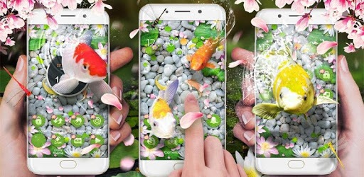 Lively Koi Fish 3D Theme PC screenshot Lively Koi Fish 3D Theme PC screenshot