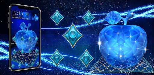 3D Crystal Apple Launcher Theme PC screenshot