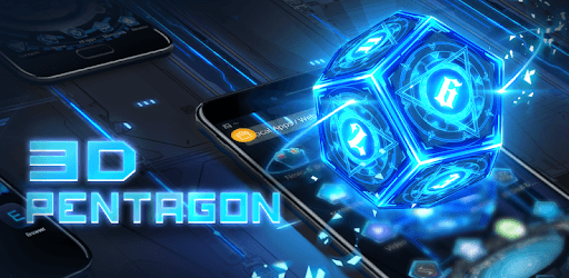 3D Neon Tech Pentagon Theme PC screenshot 3D Neon Tech Pentagon Theme PC screenshot