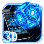 3D Neon Tech Pentagon Theme for PC 3D Neon Tech Pentagon Theme for PC