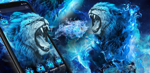 Flaming Wild Lion Themes Live Wallpapers PC screenshot
