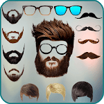 Men beard photo editor Mustache : Hairstyle salon icon